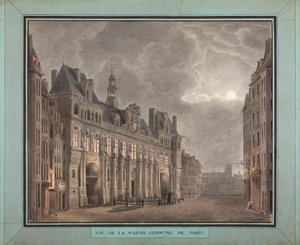 Vue de la Maison Commune de Paris, entre 1790-95