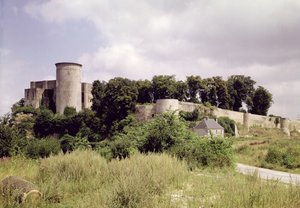 Vue de la Tour de Talbot et du donjon du château