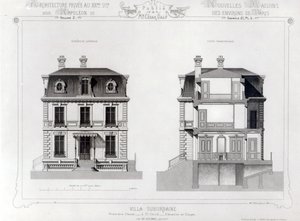 Villa Suburbaine, Premier Chasse à St. Cloud, de Architecture Privée au XIXe siècle - French School