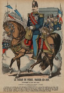 Visite de Naser al-Din, Shah de Perse, à Paris - French School