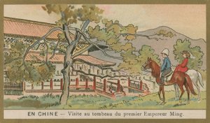 Visite de la tombe du premier empereur Ming, Chine