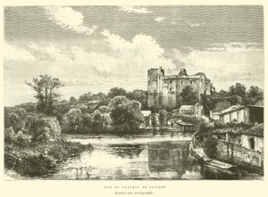 Vue du Château de Clisson - French School