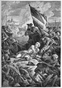 Guerre de la Succession de Pologne (1733-1738) - La mort de Louis Robert Hippolyte de Bréhan, Comte de Plélo (1699-1734) devant Dantzig, le 27 mai