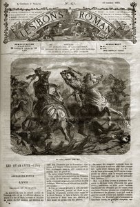 Guerres de Religion - Les Quarante-Cinq - Français et Flamands - La singulière bataille de Henri de Joyeuse (1563-1608) - Les bons romans 1864 - Alexandre Dumas Père - French School