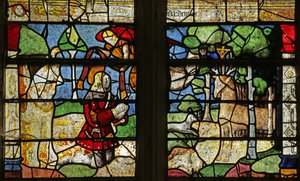 Saint Hubert et le cerf