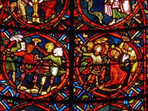 Fenêtre représentant Saint Étienne lapidé
