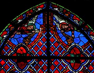 Fenêtre w01 représentant des anges