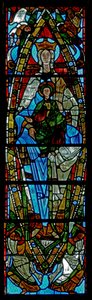 Fenêtre w0 représentant la Vierge et l
