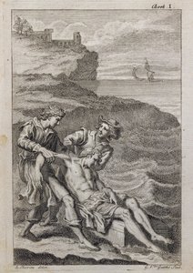 Fenêtre w100 représentant des scènes de la vie des saints (rosace - interne) - French School
