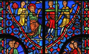 Fenêtre w11 représentant Saint André devant sa croix
