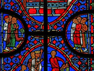 Fenêtre w11 représentant les spectateurs à l