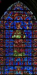 Un roi (figure supérieure) - French School