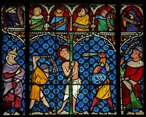 Fenêtre w12 représentant la Flagellation