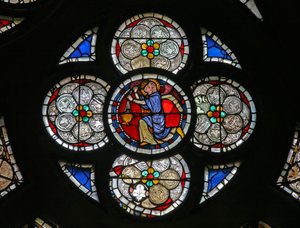 Fenêtre w13 représentant un ange - French School