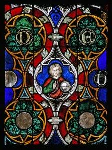 Fenêtre w17 représentant le Christ bénissant
