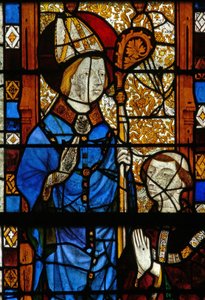 Fenêtre w17 représentant Saint Nicolas et le donateur Oudin de Troyes