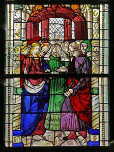 Fenêtre w1 représentant le Mariage de la Vierge Marie