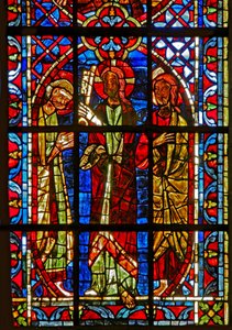 Saint Pierre reçoit les clés de Christ en présence de Saint Paul