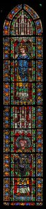 Fenêtre w205 représentant Saint Maximin et Saint Valentius - French School