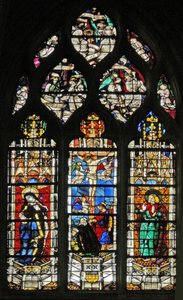 La Crucifixion avec la Vierge Marie et Saint Jean - French School
