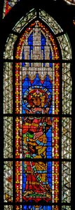 Fenêtre w208 représentant Sainte Christine
