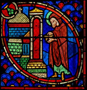 Zacharie, le père de Saint Jean-Baptiste, dans le Temple