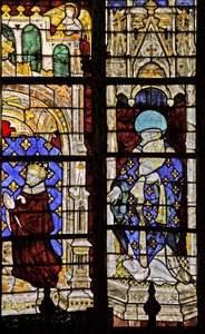 Saint Denis avec le donateur Charles VI - French School