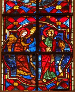 Annonciation de Saint Jean-Baptiste à Zacharie dans le temple - French School