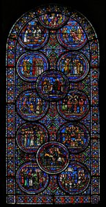 Fenêtre w23 représentant la fenêtre de Saint Thomas Becket - French School