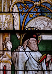 Vitrail w25 représentant Saint Jacques