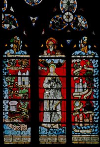 Fenêtre w27 représentant la Litanie de la Vierge - French School
