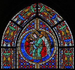Fenêtre w3 représentant un ange