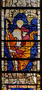 Fenêtre w4 représentant Saint Christophe