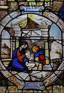 Fenêtre w6 représentant la Nativité