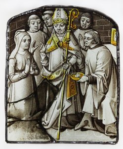 Fenêtre w78 représentant le Sacrement de Pénitence - French School