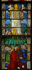 Fenêtre w7 représentant la transfiguration