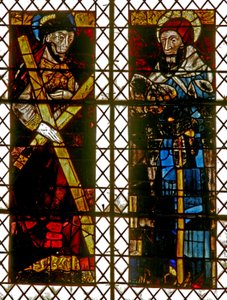 Fenêtre w8 représentant Saint André, Saint Antoine