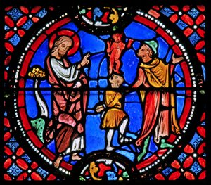 Saint André exorcise un démon