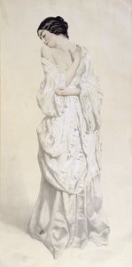 Femme en robe de chambre