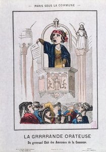 Club des femmes pendant la Commune, 1871 - French School