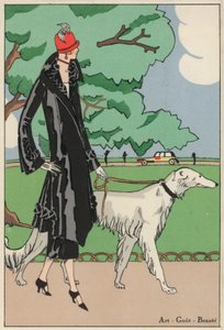 Mode féminine des années 1920 par les couturiers Martial et Armand (lithographie couleur)