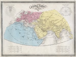 Monde connu des anciens - Planche extraite de 