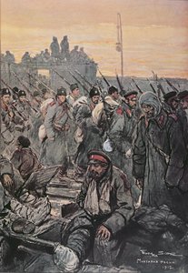 Soldats bulgares blessés pendant les campagnes balkaniques de 1912-13