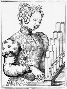 Jeune femme jouant d
