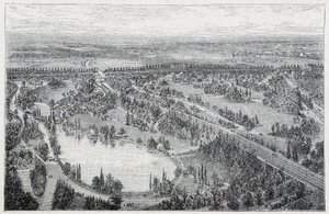 Vue aérienne du Parc du Montsouris