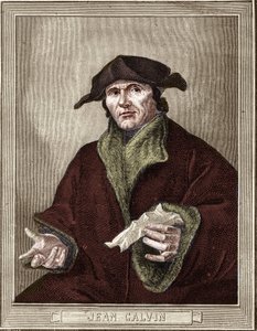 Portrait de Jean Calvin (1509-1564), réformateur religieux et écrivain français