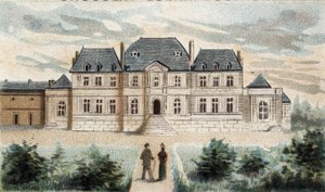 Vue du Château de la Muette (Passy) - French School