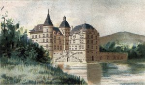 Vue du château de Vizille en Isère - French School