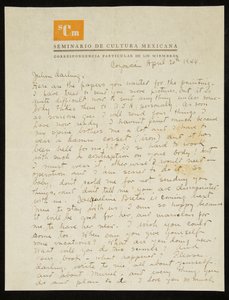 Lettre de Frida Kahlo à Julien Levy, en anglais, 20 avril 1944 (plume et encre sur papier) - Frida Kahlo