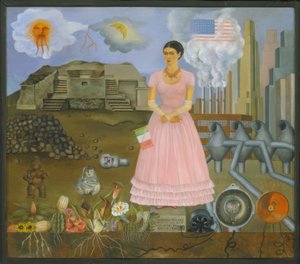 Autoportrait à la frontière entre le Mexique et les États-Unis - Frida Kahlo